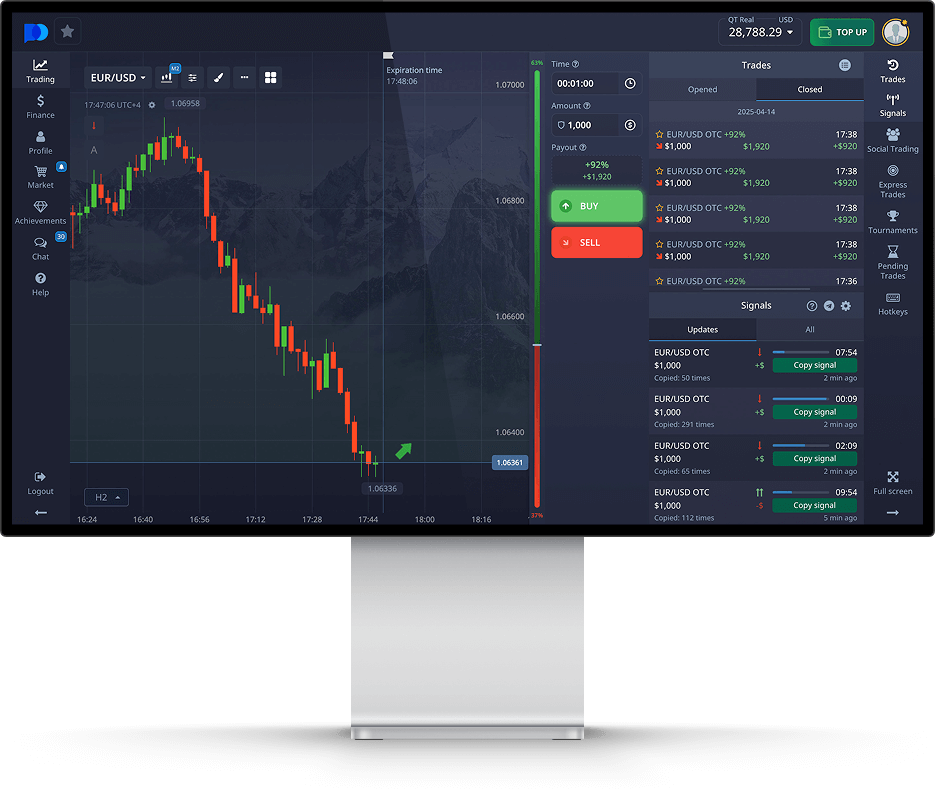 Торговая платформа Pocket Option